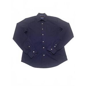 Scotch & Soda Men's Dot Shirt S Navy Blue Polka Dot Button Up Amsterdam Couture